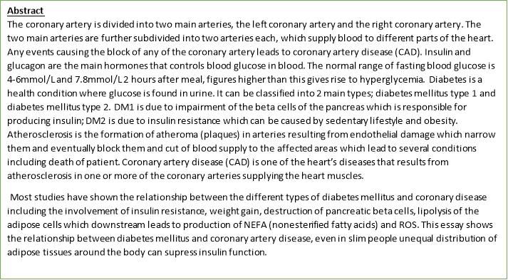 sample essay on diabetes