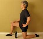 Image result for hip knee flexor stretch fat people