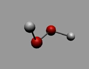 Image result for hydrogen peroxide molecule