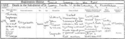 Image result for catherine eddowes death registration