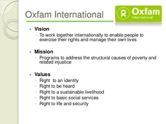 organisational structure of oxfam uk